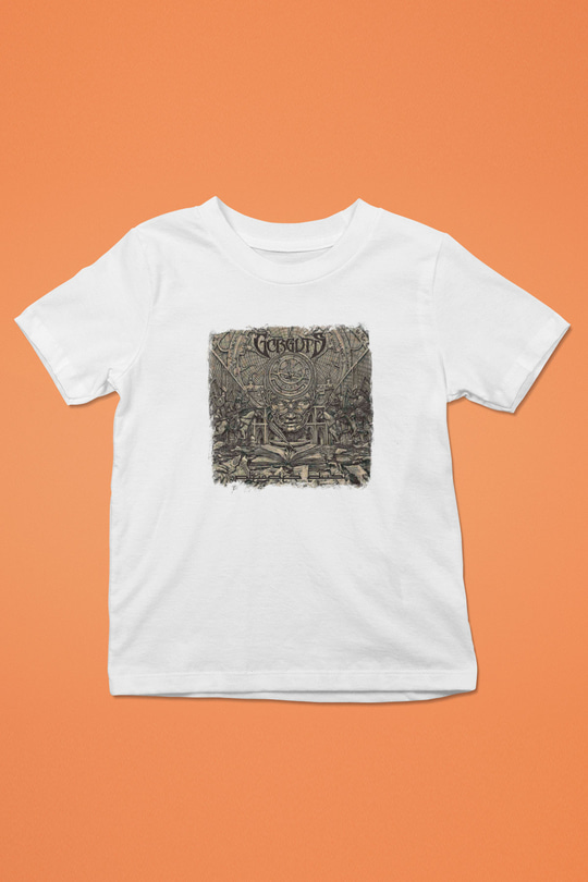 Gorguts Baskılı Unisex Beyaz Çocuk Tişört