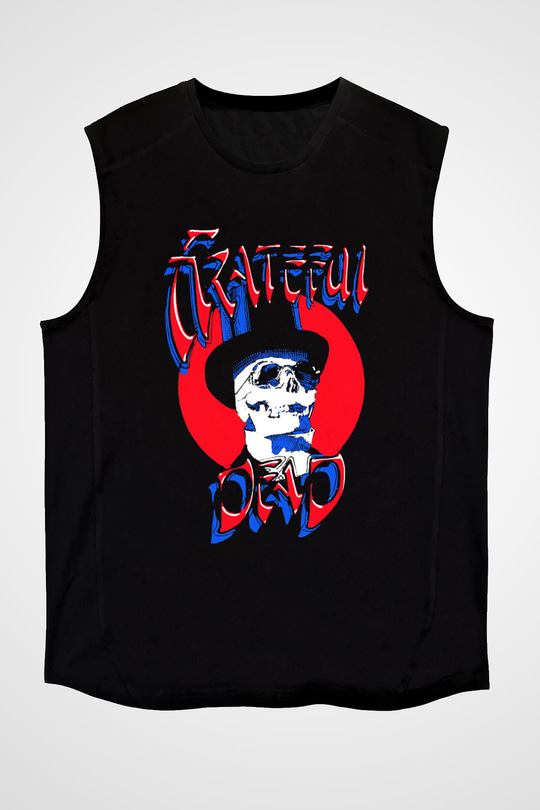 Grateful Dead Siyah Unisex Kolsuz Tişört