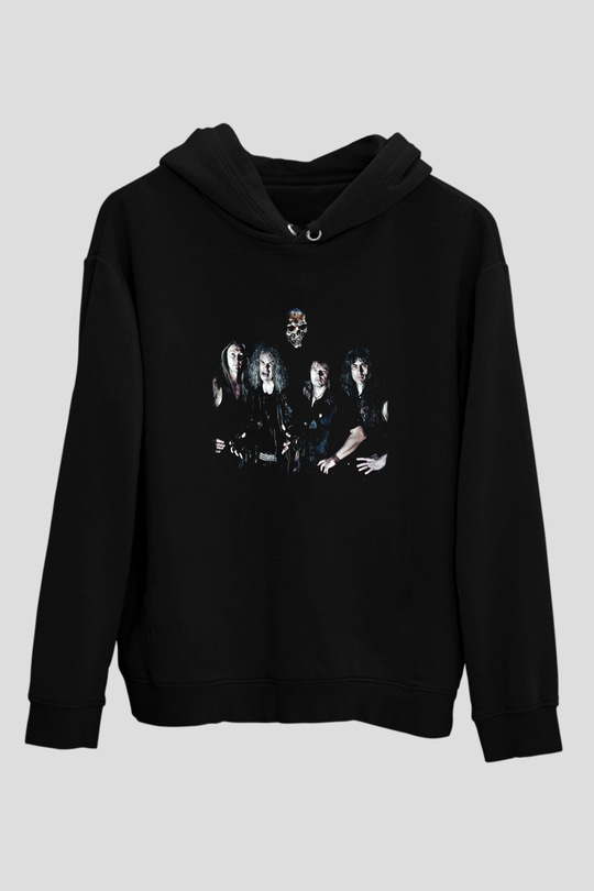Grave Digger Baskılı Unisex Siyah Hoodie