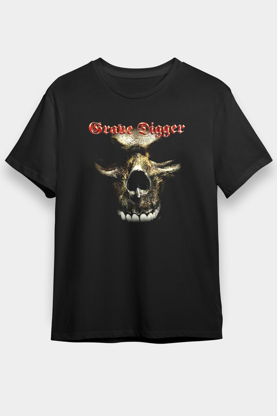 Grave Digger Siyah Unisex Tişört T-Shirt - TişörtFabrikası