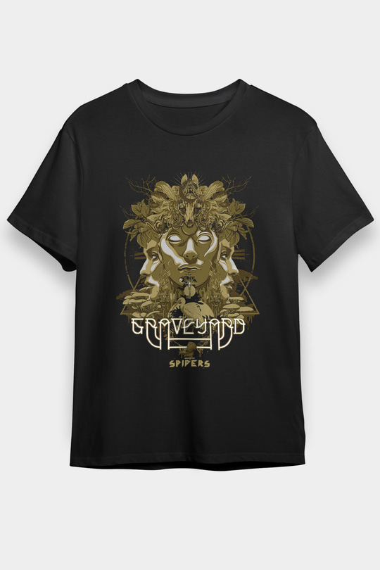 Graveyard Siyah Unisex Tişört T-Shirt - TişörtFabrikası