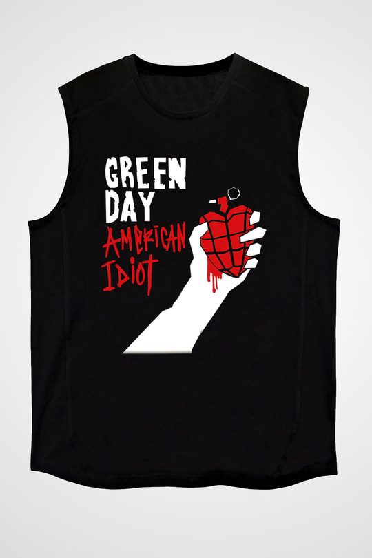 Green Day Siyah Unisex Kolsuz Tişört