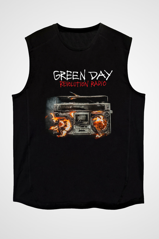 Green Day Siyah Unisex Kolsuz Tişört