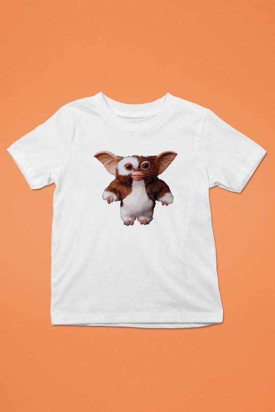 Gremlins Baskılı Beyaz Unisex Çocuk Tişört