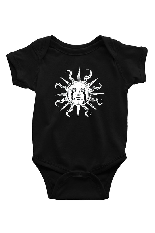 Güneş Siyah Bebek Body - Zıbın