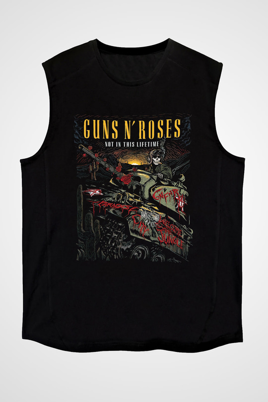 Guns N’ Roses Siyah Unisex Kolsuz Tişört