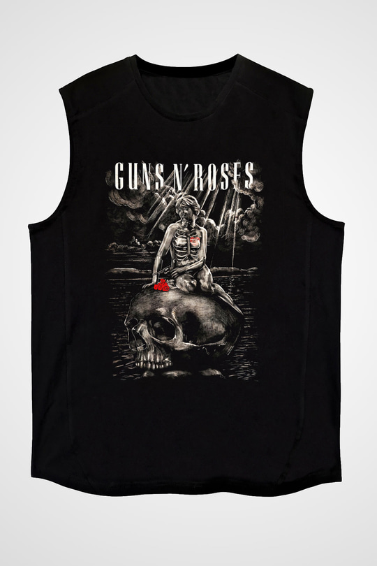 Guns N’ Roses Siyah Unisex Kolsuz Tişört