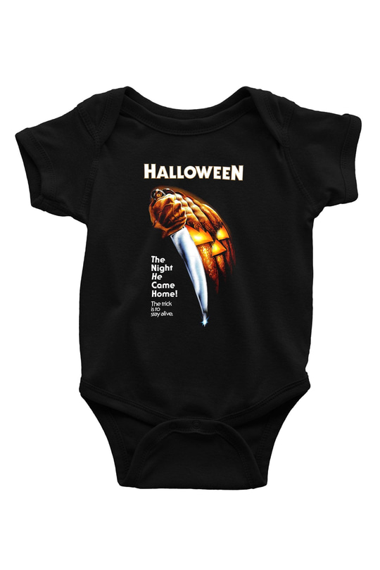 Halloween Siyah Bebek Body - Zıbın