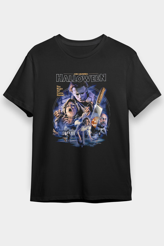 Halloween Siyah Unisex Tişört T-Shirt
