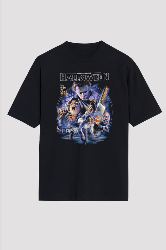 Halloween Siyah Unisex Tişört T-Shirt