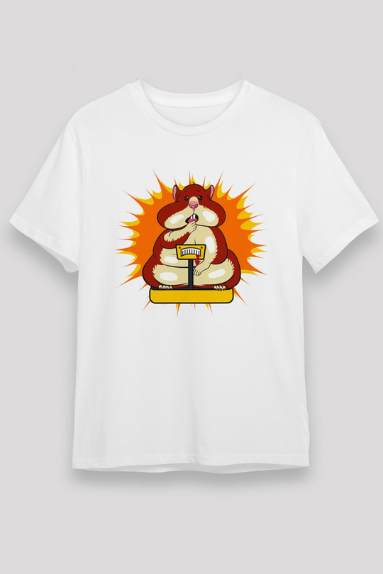 Hamster Beyaz Unisex Tişört T-Shirt - TişörtFabrikası