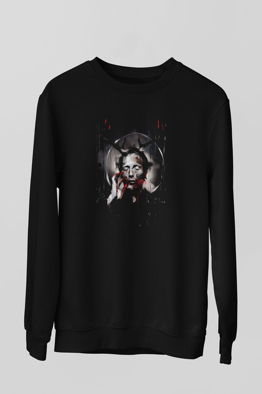 Hannibal Siyah Unisex Sweatshirt