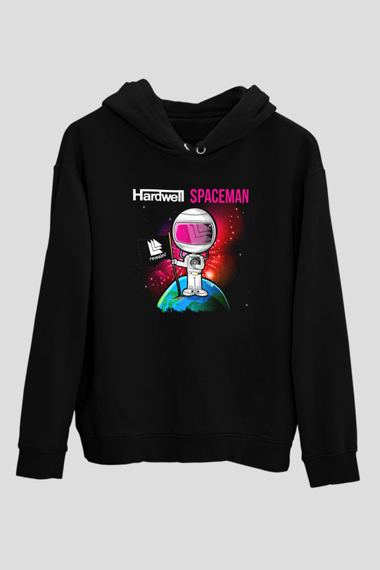 Hardwell Siyah Unisex Hoodie