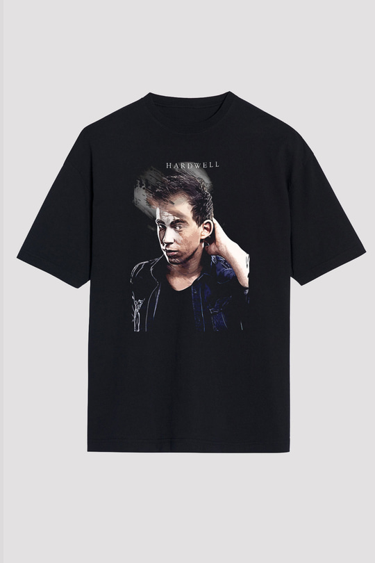 Hardwell Siyah Unisex Tişört T-Shirt - TişörtFabrikası