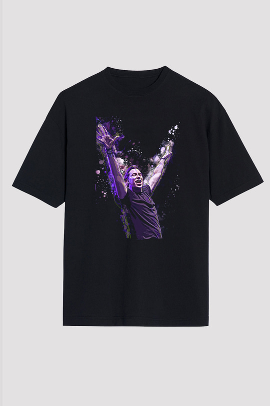 Hardwell Siyah Unisex Tişört T-Shirt - TişörtFabrikası