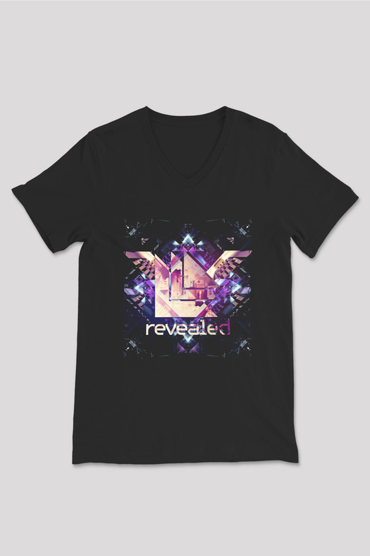 Hardwell Siyah Unisex V Yaka Tişört