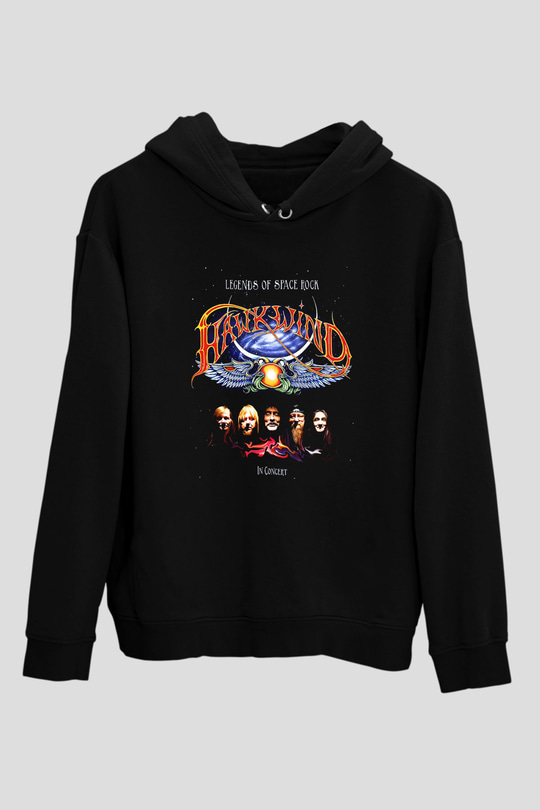 Hawkwind Siyah Unisex Hoodie