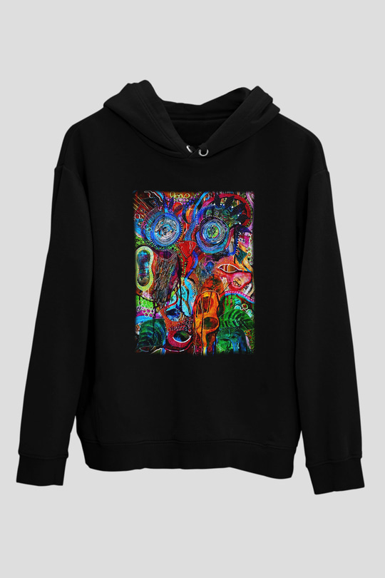 Hayat Siyah Unisex Hoodie