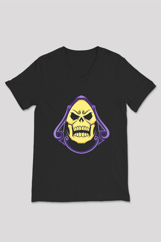He-Man and the Masters of Universe Siyah Unisex V Yaka Tişört