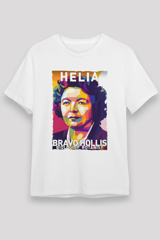 Helia Bravo Hollis Baskılı Unisex Beyaz Tişört - Tshirt