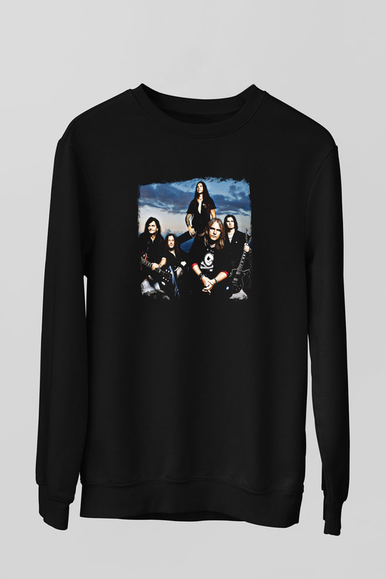 Helloween Baskılı Unisex Siyah Sweatshirt