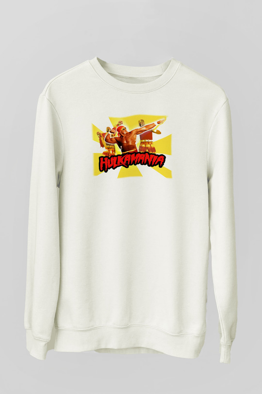 Hulk Hogan Beyaz Unisex Sweatshirt
