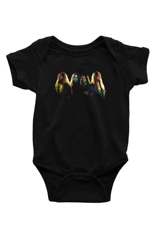 Hypocrisy Baskılı Unisex Siyah Bebek Body - Zıbın