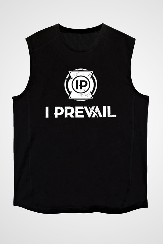 I Prevail Baskılı Unisex Siyah Kolsuz Tişört - Tshirt