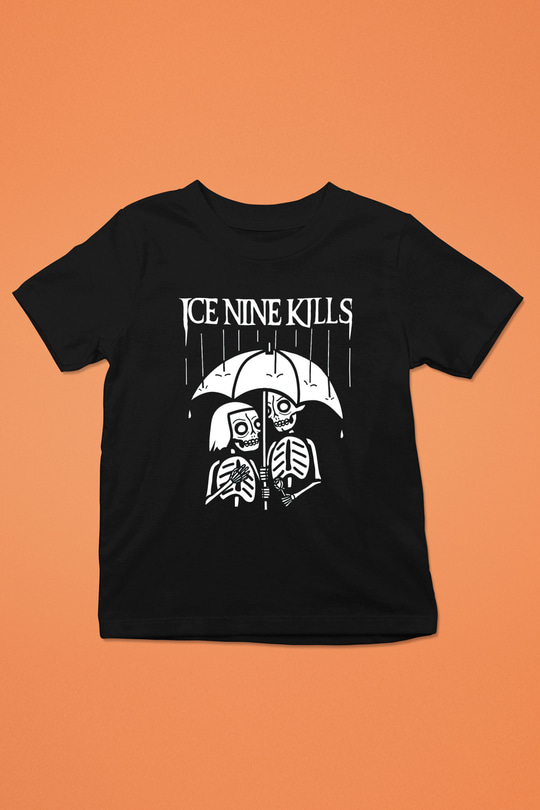 Ice Nine Kills Baskılı Unisex Siyah Çocuk Tişört - Tshirt