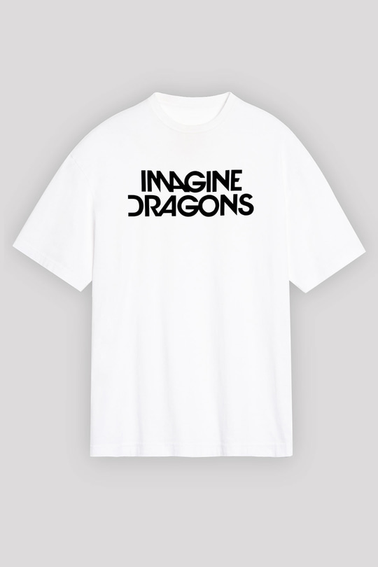 Imagine Dragons Beyaz Unisex Oversize Tişört T-Shirt
