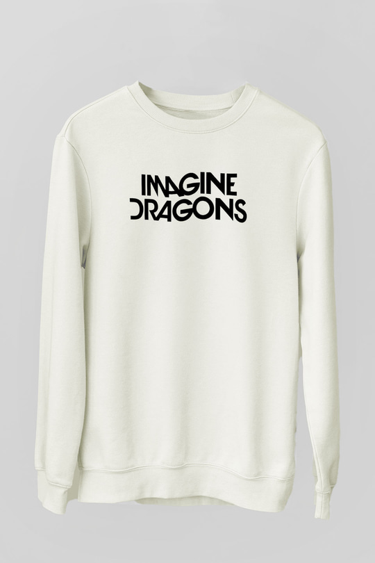 Imagine Dragons Beyaz Unisex Sweatshirt