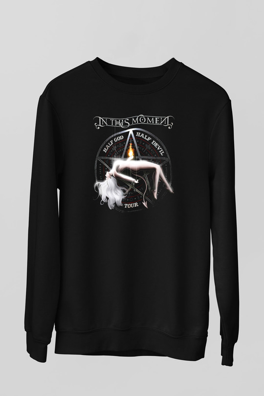 In This Moment Siyah Unisex Sweatshirt