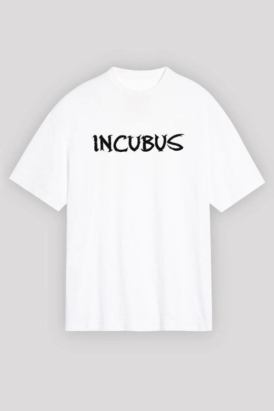 Incubus Beyaz Unisex Oversize Tişört T-Shirt