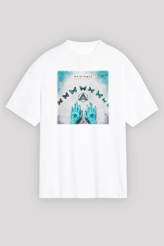 Infected Mushroom Beyaz Unisex Oversize Tişört T-Shirt