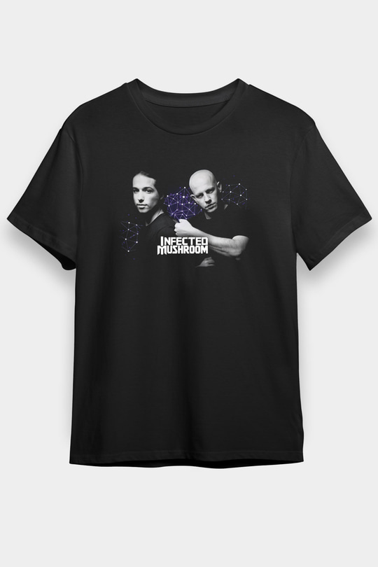 Infected Mushroom Siyah Unisex Tişört T-Shirt - TişörtFabrikası