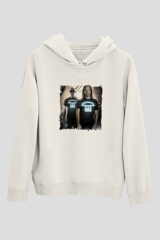 Infected MushroomBaskılı Beyaz Hoodie