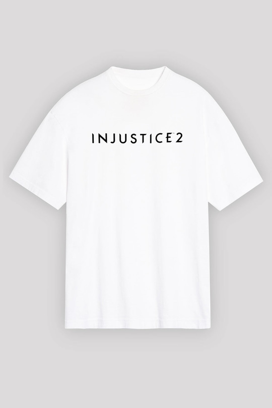 Injustice 2 Beyaz Unisex Oversize Tişört T-Shirt