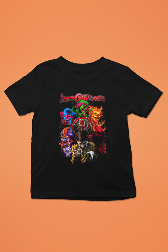Insane Clown Posse Baskılı Siyah Unisex Çocuk Tişört