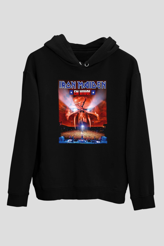 Iron Maiden Siyah Unisex Hoodie