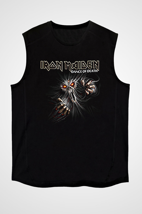 Iron Maiden Siyah Unisex Kolsuz Tişört