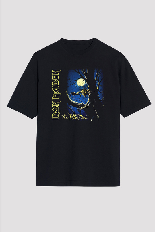 Iron Maiden Siyah Unisex Oversize Tişört T-Shirt