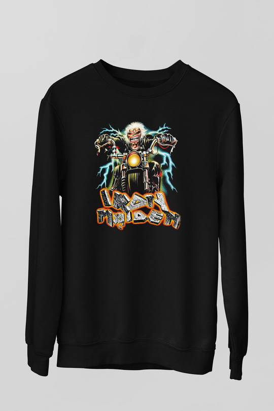 Iron Maiden Siyah Unisex Sweatshirt