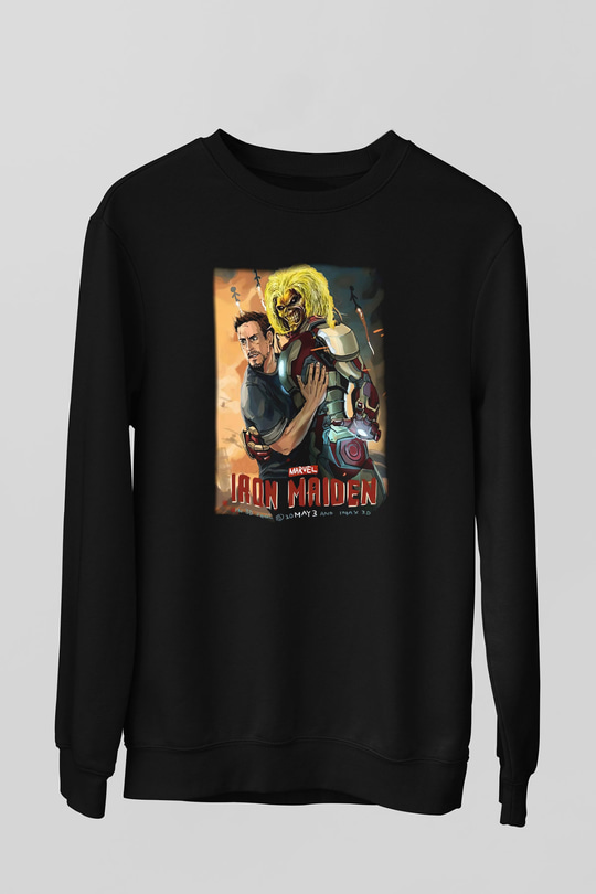 Iron Maiden Siyah Unisex Sweatshirt