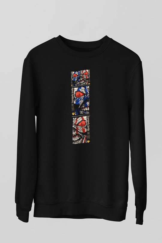 Iron Maiden Siyah Unisex Sweatshirt