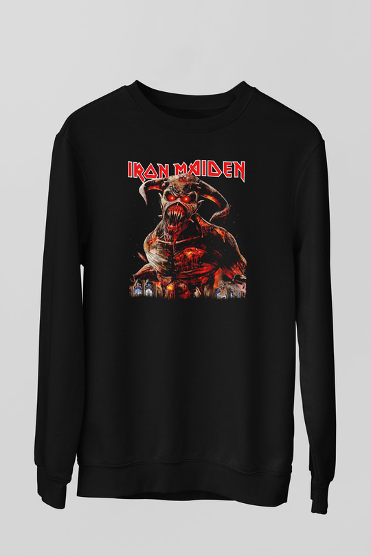 Iron Maiden Siyah Unisex Sweatshirt