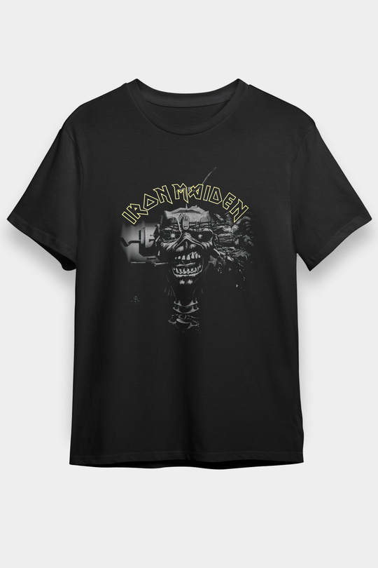 Iron Maiden Siyah Unisex Tişört T-Shirt - TişörtFabrikası