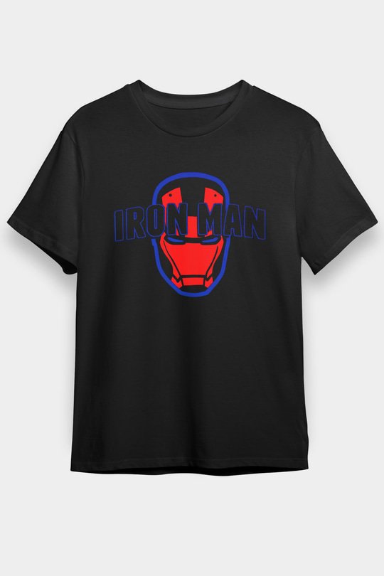 Iron Man Siyah Unisex Tişört T-Shirt