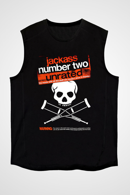 Jackass Siyah Unisex Kolsuz Tişört