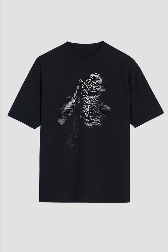 Joy Division Siyah Unisex Oversize Tişört T-Shirt