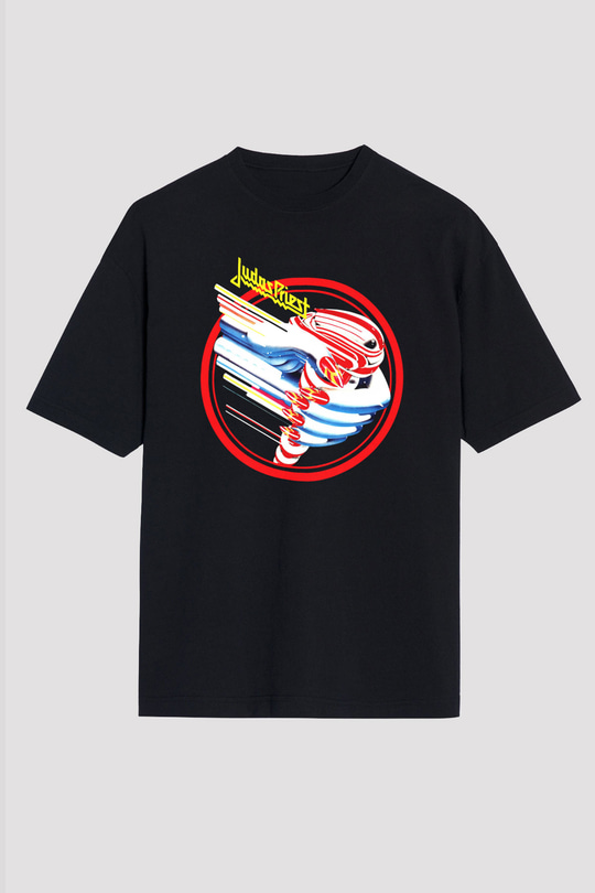 Judas Priest Siyah Unisex Oversize Tişört T-Shirt